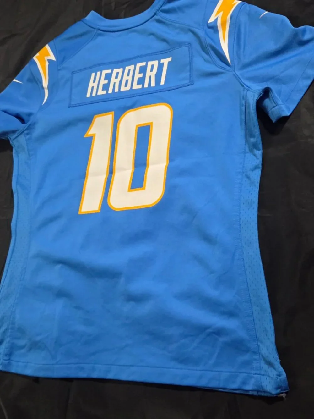 Nike Justin Herbert #10 Los Angeles Chargers Jersey Women's Size Large Blue NFL